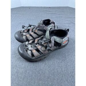 KEEN Washable‎ Water Sandals Kids Size 5 Gray Orange Adjustable Straps